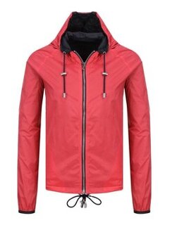 Emporio Armani bunda 2v1 unisex modrá, červená windstopper