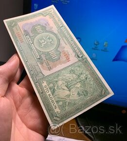Staré bankovky 100 korun 1920 pěkný stav 