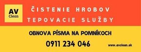 Odstúpim Tepovacie služby a údržbu hrobov - 1