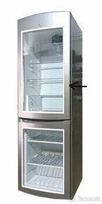 Presklená chladnička WHIRLPOOL 360 litrov strieborná - 1