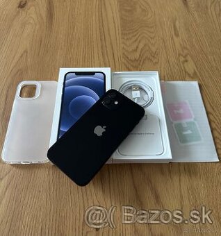 iPhone 12 64 gb Black - komplet príslušenstvo, záruka