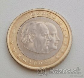 1eur 2002 Monaco chyboražba