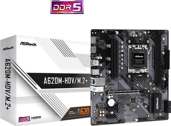 NOVÁ Základná doska ASROCK A620M-HDV / M.2+ v Záruke