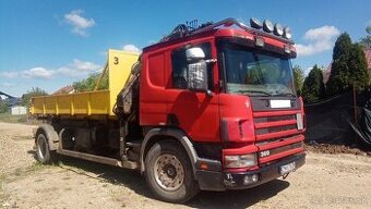 Scania hakovykontajner s hydraulickou rukou