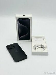 Apple iPhone 15 Pro 128GB Titanium Black 100% Zdravie Záruka - 1