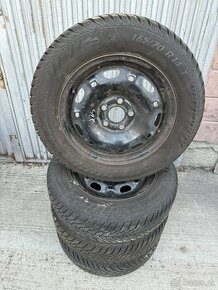 Zimne pneumatiky 165/70 R14 na diskoch 5x100 - 1