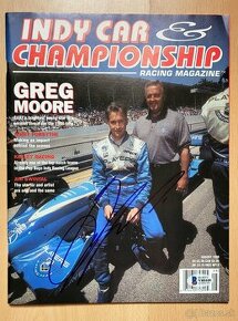 Greg Moore Indy 500 orig. autogram v Indy Car Magazine