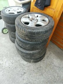 Sada alu kolies 5x105 R15 + pneum. OPEL