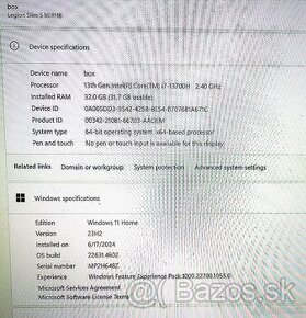 Lenovo Legion 5 Lite, Gray 32 Gb, 1TB