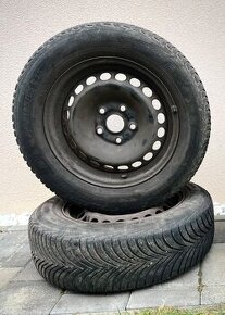 Predám disky so zimnými pneu Michelin 195/65 r15 - 2017