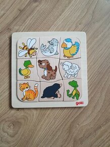 Goki Vkladacie puzzle - Kto kde žije? - 1