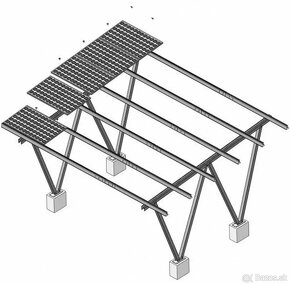 Fotovoltaický prístrešok pre auto Carport – 2 autá