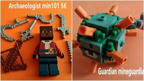 Lego® Minecraft, figúrky, zvieratá (ako nové)