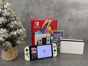 Nintendo Switch OLED 64GB biele + Super Mario Rabbids