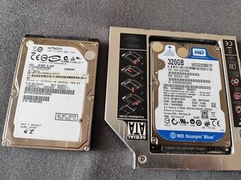 Predám 2x320 GB sata HDD do notebooku