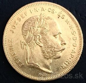 8 Zlatník/20 Frank 1877 KB FJI - 1