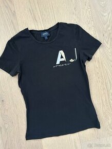 Armani Jeans tričko čierne - 1