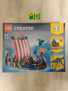 LEGO 31132 Vikinská loď a morský had - Creator 3v1