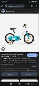 Detský bicykel 14 Decathlon