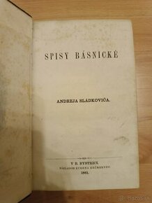 Spisy básnické Andreja Sládkoviča 1861