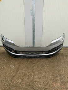 predni naraznik skoda karoq 17-22 spoiler stribrny - 1