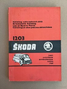 Katalog náhradních dílu, seznam ND na Škoda 1203