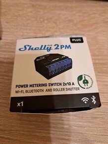 Shelly 2PM Plus, žalúziový modul s meraním spotreby, WiFi