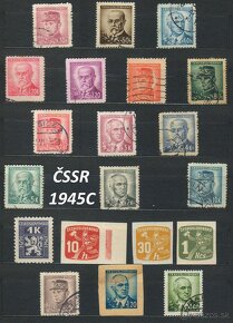 Poštové známky, filatelia: ČSSR 1945-1962 - 1