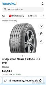 Letné pneu Bridgestone Alenza 235/55 R19 101V