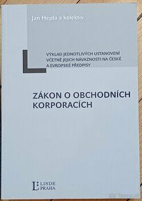 Zákon o obchodních korporacích - Jan Hejda a kolektív