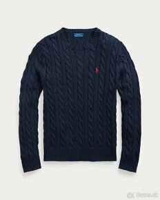 Ralph Lauren sveter Cable-Knit Cotton Jumper,velkost L - 1