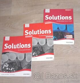 Učebnica a dva PZ Solutions Pre-Intermediate