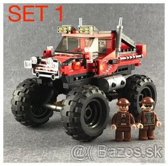 Monster truck + figúrky - typ lego - nové, nehrané