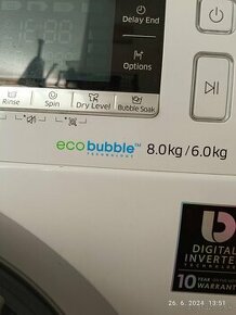 Kombinovaná práčka so sušičkou Samsung Eco bubble 8/6kg - 1