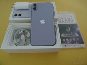 iPhone 11 128GB PURPLE - ZÁRUKA 1 ROK - 100% BATERIA - 1