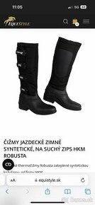 Jazdecke cizmy zimné 39