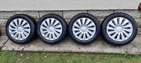 Plechové disky 5x112 R16 + zimné pneumatiky 205/55 R16