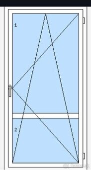 Predám plastové balkónové dvere - 1