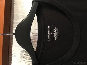 EMPORIO ARMANI originál black pánske tricko XL