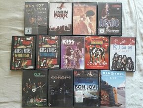 DVDs rockové