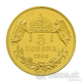 5 Koruna 1906 KB  Au    novorazba 2014