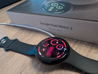 Google Pixel Watch 3 45mm Obisidian - TOP Stav