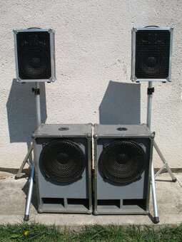 Predam repro,Basy+satelity2x450W,AC AKUSTIKA,preDJ