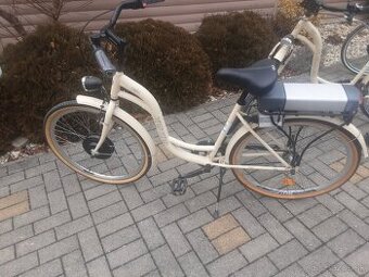 Elektrobicykel.500W motor a plyn