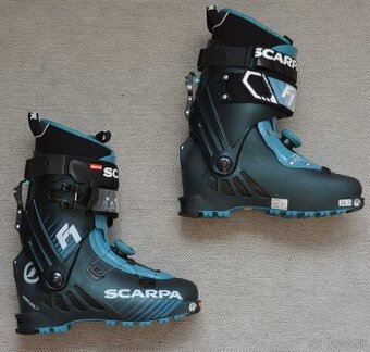 Lyžiarky SCARPA F1 WMN anthracite-aqua