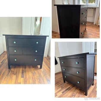 Komoda Hemnes ikea/ cierna - 1