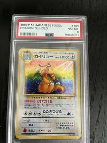 Pokémon PSA 8 Japanese Fossil Dragonite Holo no.149