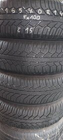 Čisto NOVÉ pneu 165/70 R14 rozteč 5x100 zimne pneumatiky - 1