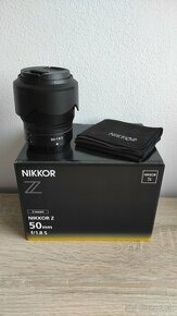 Nikon Z 50mm f/1.8 S, zánovný stav