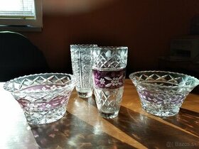 Krištálové vázy a krištálové misky